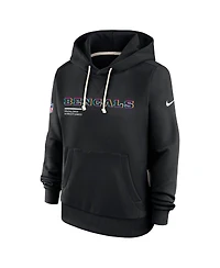 Nike Women's Black Cincinnati Bengals 2025 Nfl Crucial Catch Sideline Standard Issue Dri-fit Hoodie