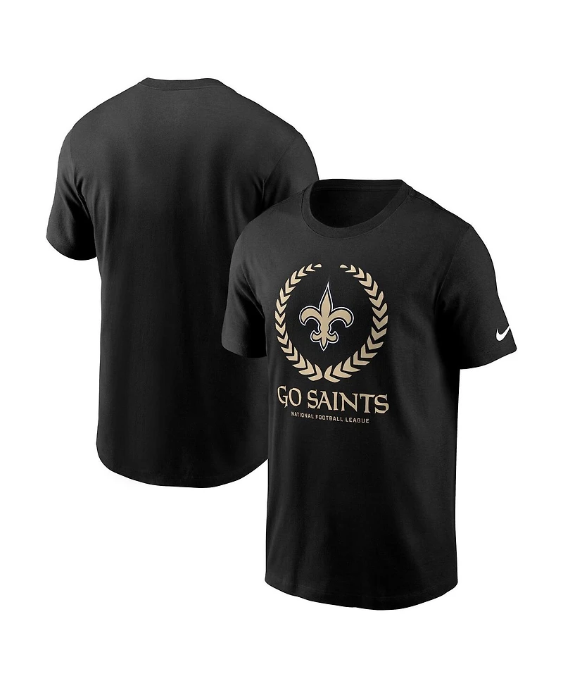 Nike Men's Black New Orleans Saints Primetime Local Essential T-Shirt
