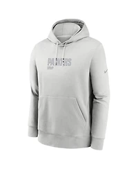 Nike Men's Gray Green Bay Packers Edge Pack French Terry Club Pullover Hoodie