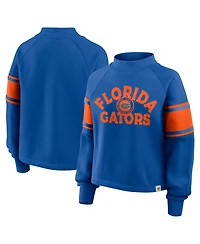 Fanatics Women's Royal Florida Gators Oversized Hometown Premium Punt Coverage Raglan Pullover Sweatshirt