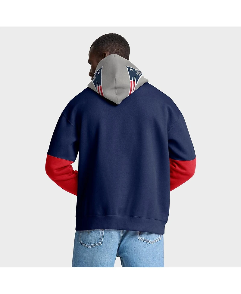 Fanatics Men's Navy New England Patriots Helmet Pullover Hoodie