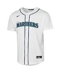 Nike Big Boys and Girls Cal Raleigh White Seattle Mariners Home Replica Jersey