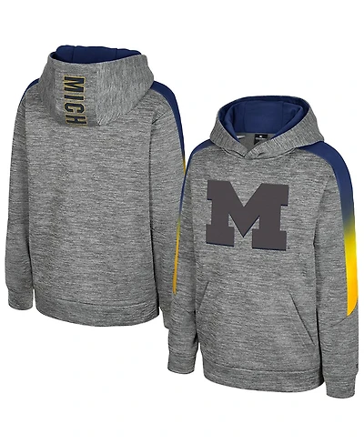 Colosseum Big Boys and Girls Gray Michigan Wolverines The Gang Hoodie