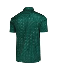 Colosseum Men's Green Michigan State Spartans Football Print Polo Shirt