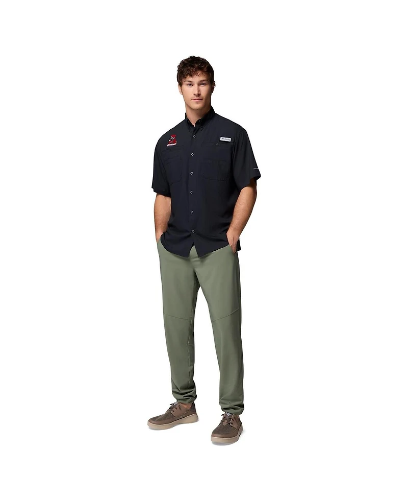 Columbia Men's Black Alabama Crimson Tide Tamiami Omni-Shade Button-Down Shirt