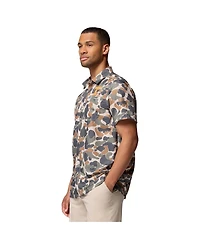 Columbia Men's Camo Tennessee Volunteers Super Slack Tide Omni-Wick Button-Up Shirt