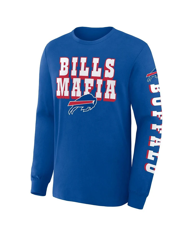 Fanatics Men's Royal Buffalo Bills Hometown Sweep Legacy Long Sleeve T-Shirt