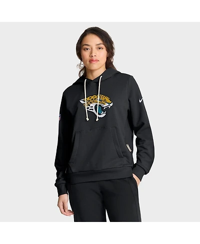 Nike Women's Black Jacksonville Jaguars Sideline Standard Issue Initial Home Dri-fit Hoodie