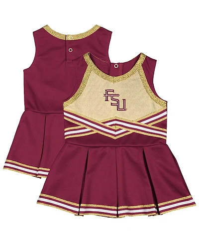 Colosseum Girls Baby Boys and Garnet Florida State Seminoles Lollipop Park Cheer Dress