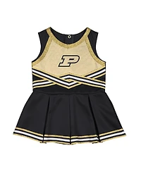 Colosseum Girls Baby Boys and Girls Black Purdue Boilermakers Lollipop Park Cheer Dress