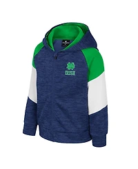 Colosseum Toddler Navy Notre Dame Fighting Irish Spirit Hollow Full-Zip Hoodie