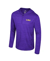 Colosseum Men's Purple Lsu Tigers Always Sunny Lightweight Quarter-Zip Hoodie