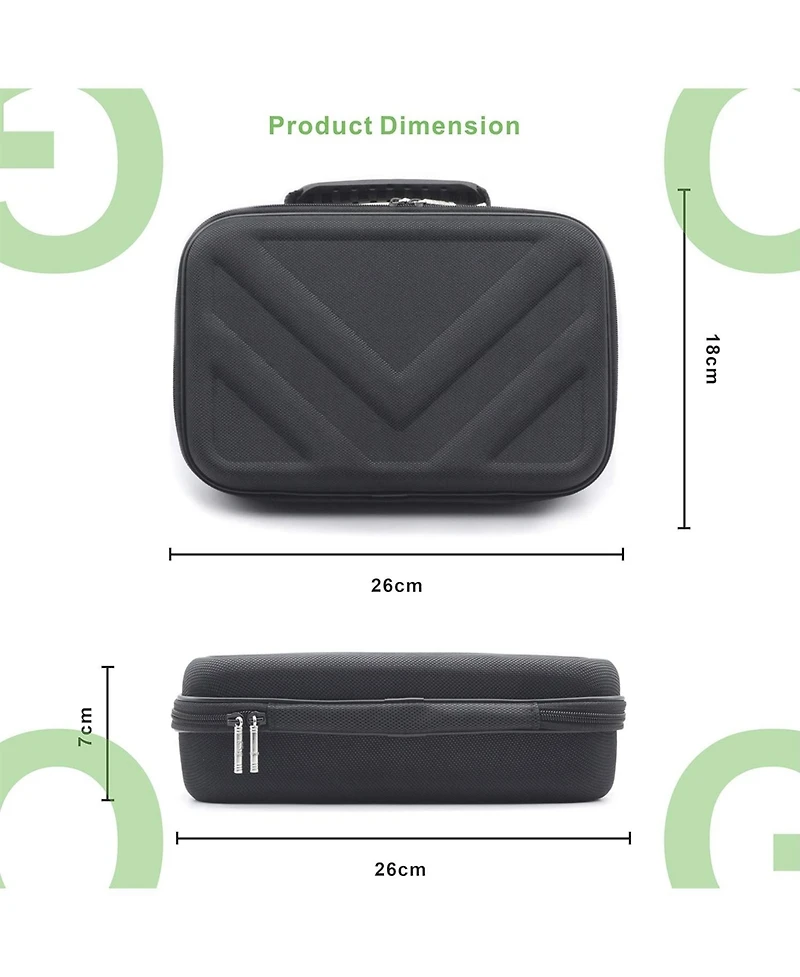 Bubm Hyperice Hypervolt Go 2 Carrying Case - Hard Shell Travel Storage Organizer Bag for Hypervolt Go Massage Gun