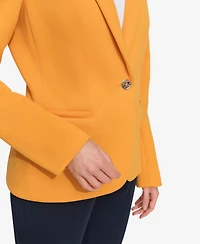 Tommy Hilfiger Women's Scuba One-Button Blazer
