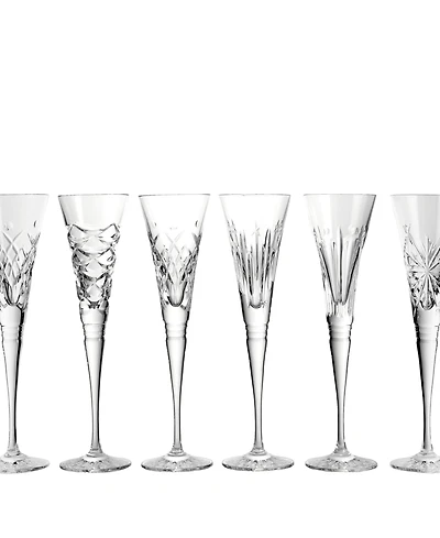 Waterford Winter Wonders Clear Flutes, Set of 6