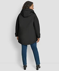 Dkny Plus Hooded Coat