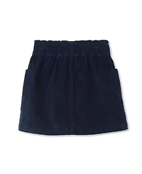 Lands' End Girls Corduroy Skirt with Heart Pockets