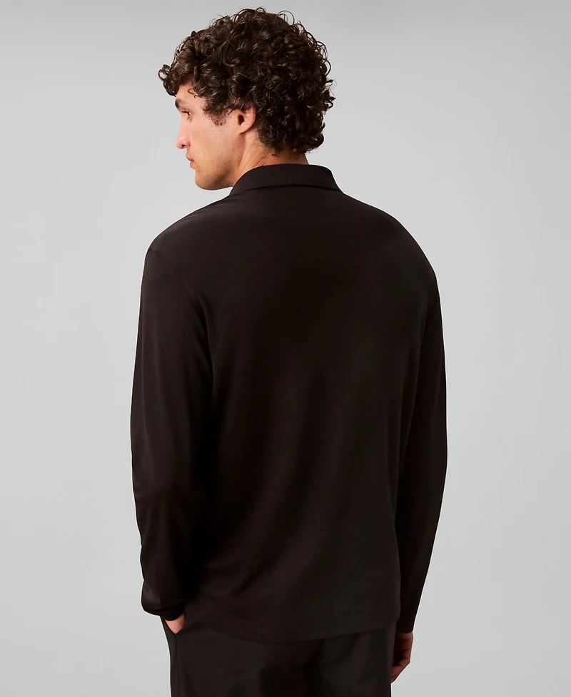 Calvin Klein Men's Long Sleeve Polo Shirt