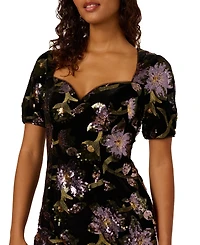 Adrianna Papell Plus Sweetheart Neck Sheath Dress