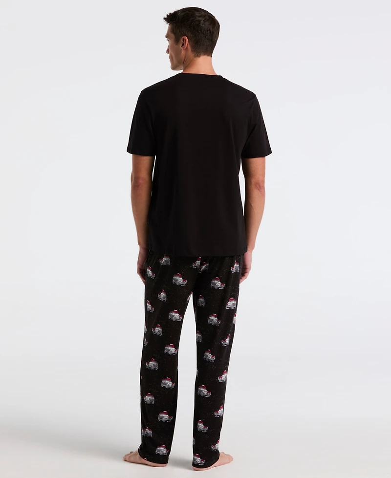 Perry Ellis Portfolio Men's Deluxe Touch Jersey Knit Pajama Pants