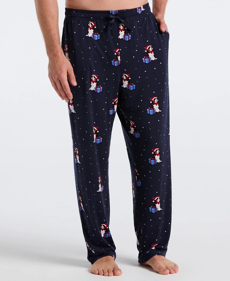 Perry Ellis Portfolio Men's Deluxe Touch King Charles Pajama Pants