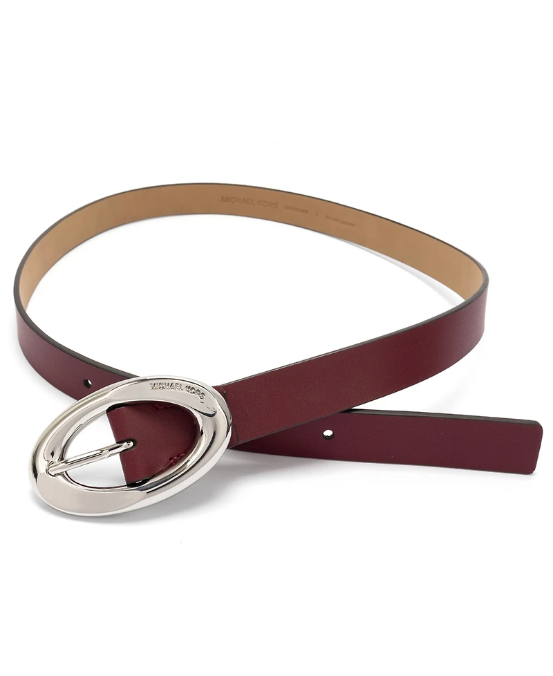 Michael Kors Women's 25mm Non-Reversible Leather Belt