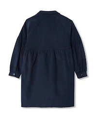 Lands' End Girls 3/4 Sleeve Corduroy Shirt Dress