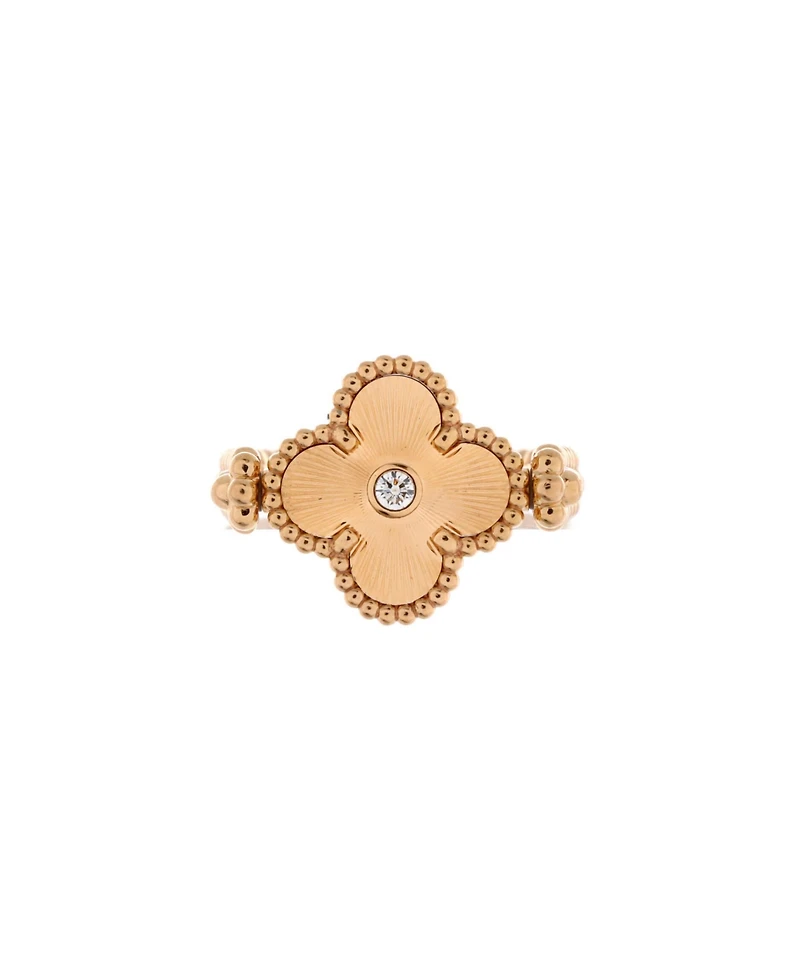Pre-Owned Van Cleef & Arpels Vintage Alhambra Reversible Ring