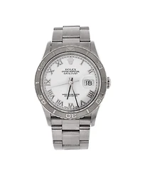 Pre-Owned Rolex Oyster Perpetual Datejust Turn-o-Graph Automatic Watch in Stainless Steel and White Gold 36mm