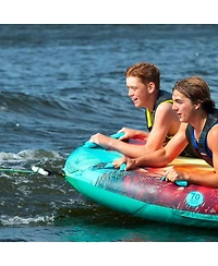 O'Brien Super Screamer 2 Person Inflatable and Towable Water Sports Tube Raft