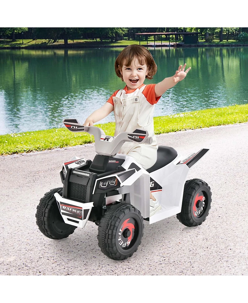 Kids Ride on Atv 4 Wheeler Quad Toy Car 6V Battery Powered Motorized Toy