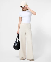 French Connection Women's Marley Knit Wide Leg Pants