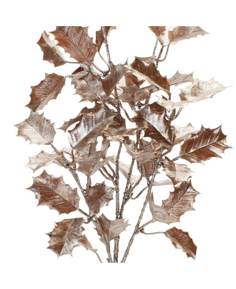 Holly Leaf Spray for Festive Holiday Decor (Set of 6)