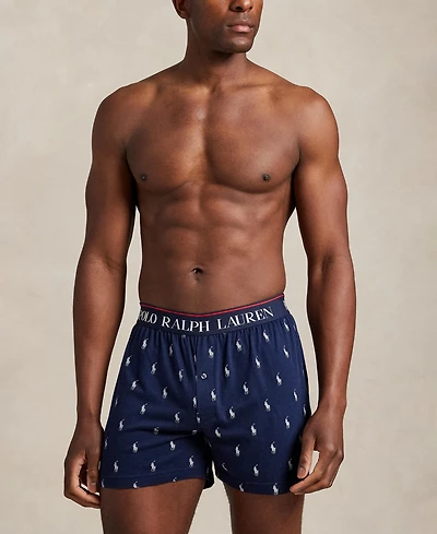 Polo Ralph Lauren Men's Exposed Waistband Knit Boxers