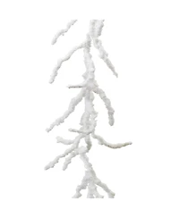 Set of 2 Flocked Twig Garlands for Elegant Winter Decor