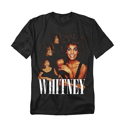 Logovision Men's Whitney Houston Sing it Collage T Shirt