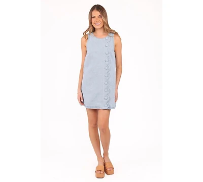 Petal and Pup Women's Sloane Mini Dress - Light Denim