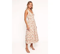 Petal and Pup Women's Velda Midi Dress - Pink Floral