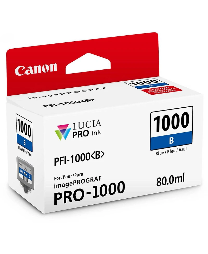 Canon 2 Pack Pfi-1000B Blue Lucia Pro ink for imagePROGRAF Pro-1000