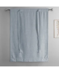 Half Price Drapes Faux Linen Room Darkening Tie-Up Window Shade