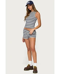 Edikted Women's Glennon Striped Shorts
