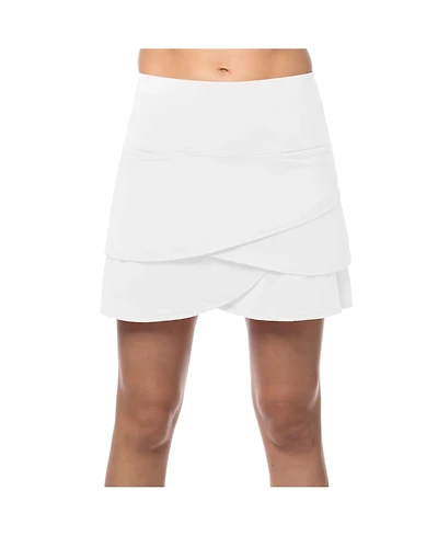 Lucky In Love Women's Scallop 15.75in Golf Skort
