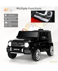 12V Licensed Mercedes-Benz G63 Kids Ride-On Car with Remote – Black