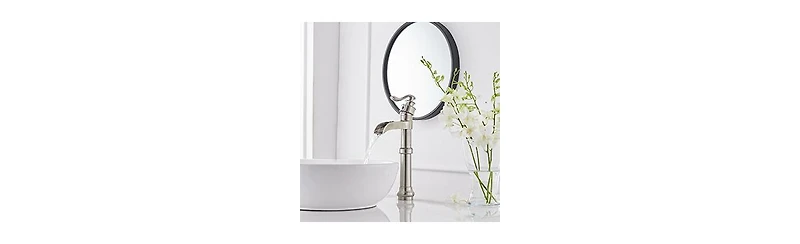 Greenspring Waterfall Single Hole Single-Handle Vessel Bathroom Faucet With Drain Assembly Oil Rubbed Bronze