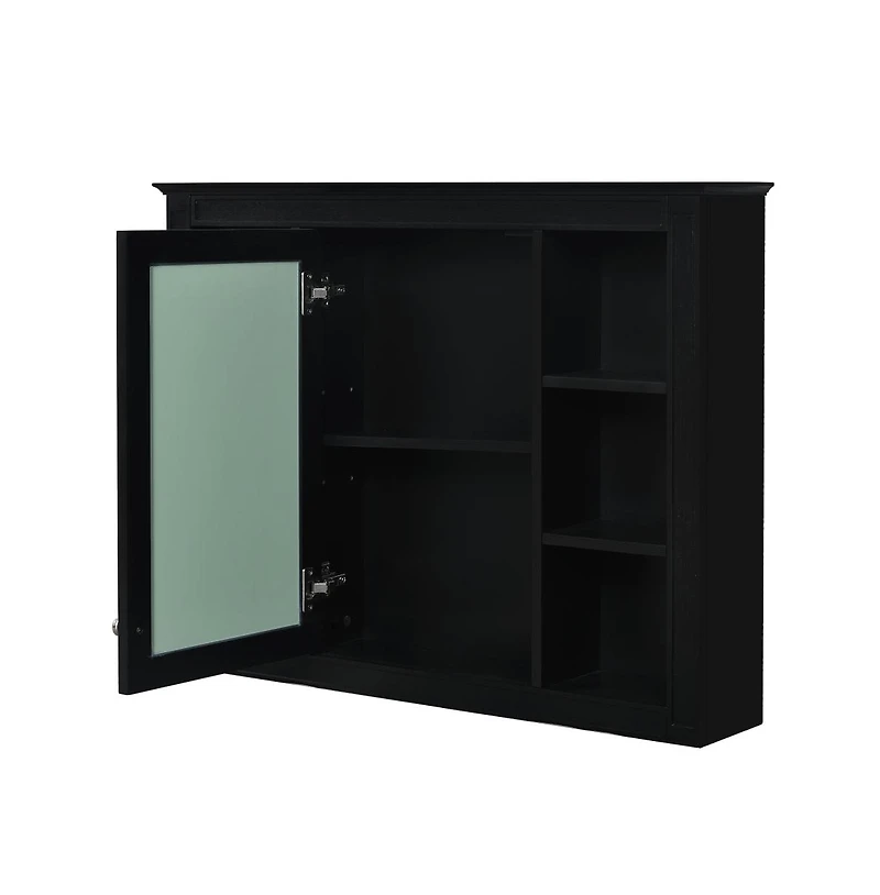 Chic Crate-Tall Bathroom Storage Cabinet Freestanding Cabinet w/ 2 Different-Size Drawers & Adj. Shelf | Mdf Painted Finish | White