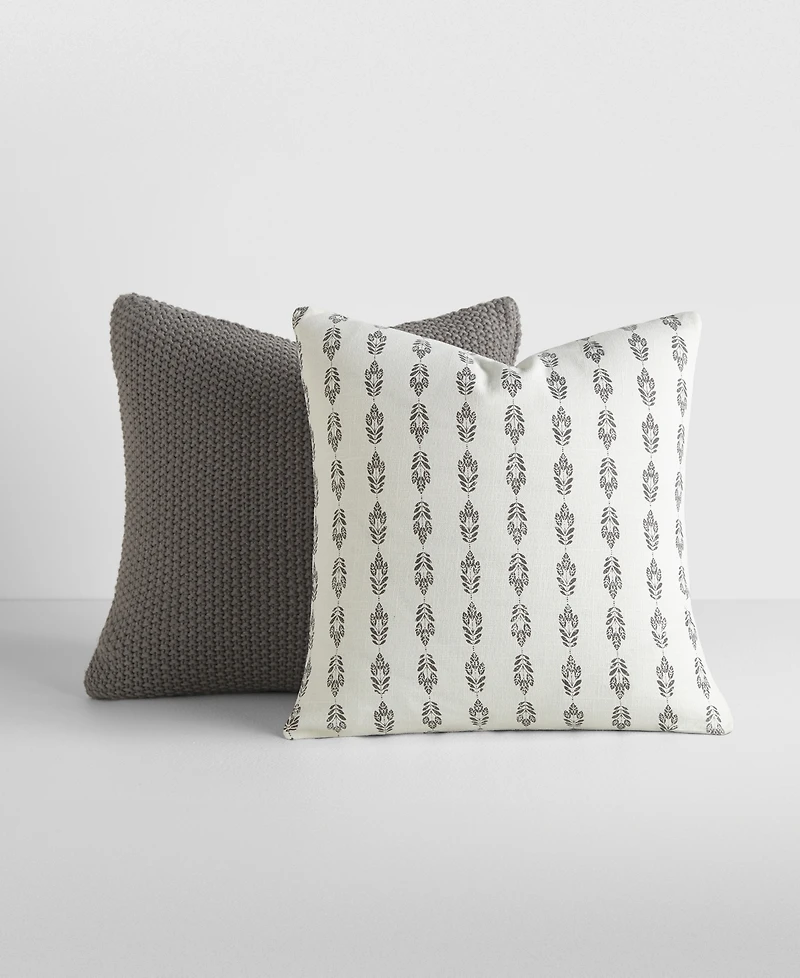 ienjoy Home Seed Stitch Knit 2-Pack Decor Pillows, 20" x 20"