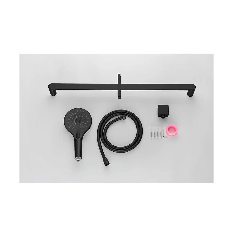 Rainsken Handheld Shower with 28-Inch Slide Bar and 59-Inch Hose