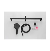 Rainsken Handheld Shower with 28-Inch Slide Bar and 59-Inch Hose