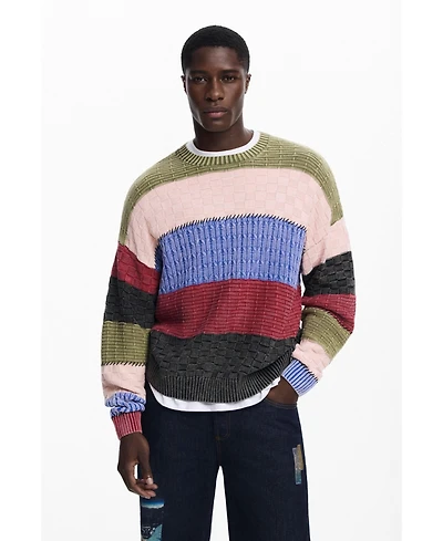 Desigual Men's Stitch knit sweater