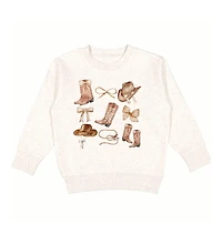 Sweet Wink Little and Big Girls Cowgirl Cutie Sweatshirt